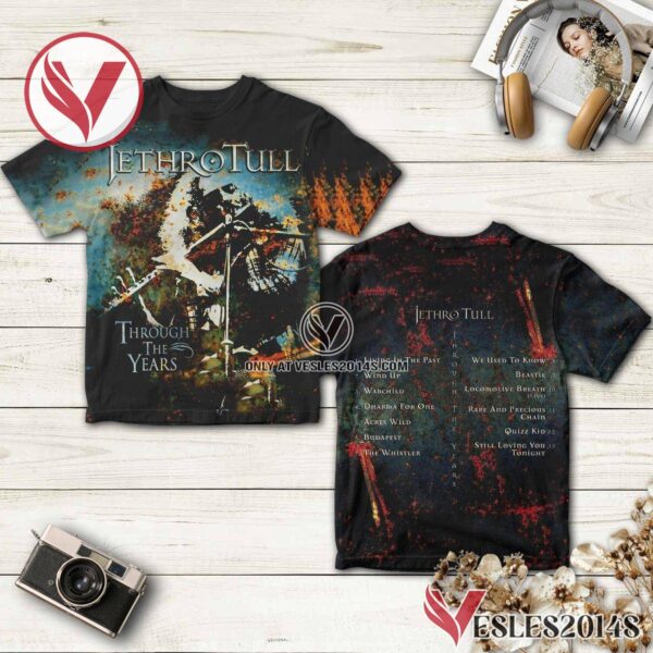 Through The Years Album Cover By Jethro Tull Shirt, Unique Gifts For Music Lovers - Vesles2014S