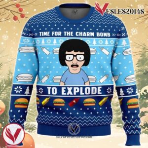 Time for the Charm Bomb to Explore Bob’s Burgers Ugly Christmas Sweater, Unique Christmas Gift For Fans - Vesles2014S