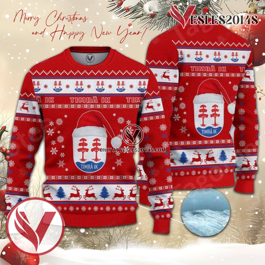 Timra IK Sport Ugly Christmas Sweater, Unique Gifts For Fans - Vesles2014aS 1