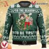 Tis The Season To Be Tipsy Bungo Stray Dogs Ugly Christmas Sweater, Unique Christmas Gift For Fans - Vesles2014S