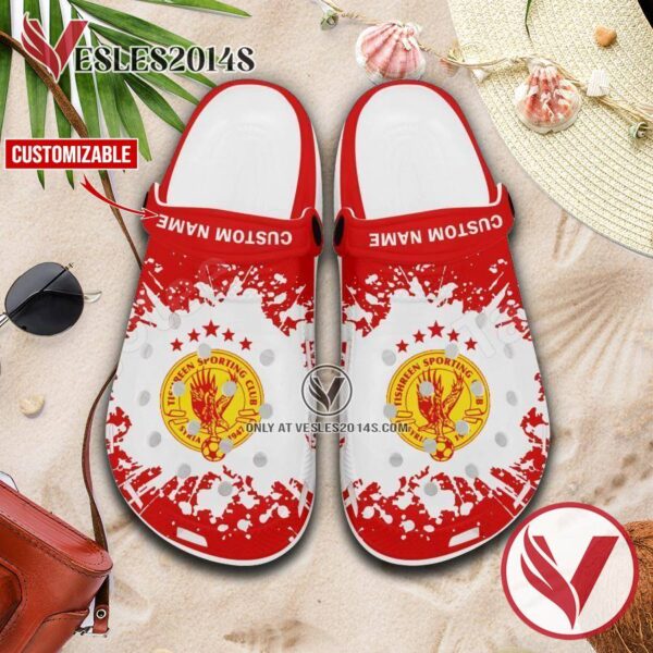 Tishreen SC Logo Custom Crocs Shoes For Men And Women, Unique Clogs Shoes For Fans - Vesles2014S 1
