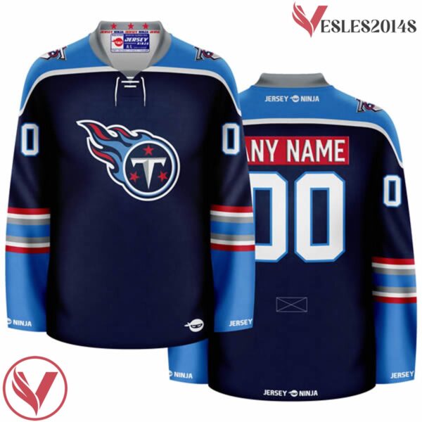 Titans Pride Tennessee Customize Navy Hockey Jersey, Gifts For Ice Hockey Fans - Vesles2014S