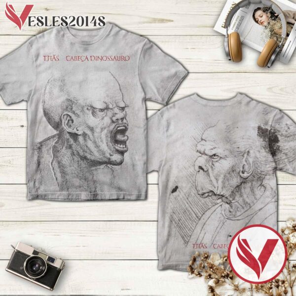 Titas Cabeca Dinossauro Album Cover Shirt, Perfect Gifts For Music Lovers - Vesles2014S
