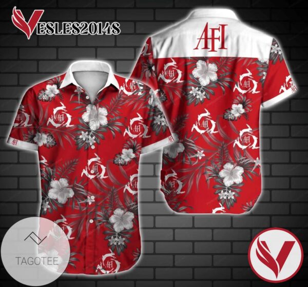 Tlmus AFI Hawaiian Graphic Print Short Sleeve Hawaiian Casual Shirt Vesles2014S