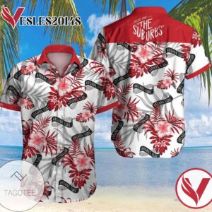 Tlmus Arcade Fire The Suburbs Hawaiian Graphic Print Short Sleeve Hawaiian Casual Shirt Vesles2014S 1