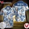 Tlmus Busch Beer Deer Hunting Hawaiian Graphic Print Short Sleeve Hawaiian Casual Shirt Vesles2014S