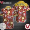 Tlmus Pokemon Lugia Hawaiian Graphic Print Short Sleeve Hawaiian Casual Shirt Vesles2014S