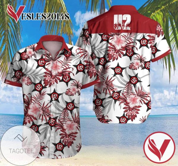 Tlmus U2 Hawaiian Graphic Print Short Sleeve Hawaiian Casual Shirt Vesles2014S 1