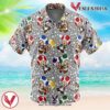 Toad Mario Bros Hawaiian Button Up Shirt, Perfect Gifts For Anime Lovers - Vesles2014S