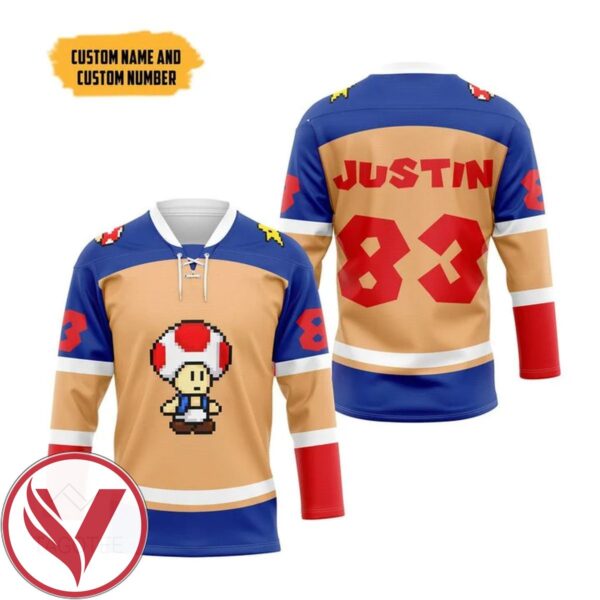 Toad Sports Custom Name Custom Number Hockey Jersey, Trending Gifts For Fans - Vesles2014s 3