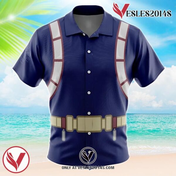 Todoroki My Hero Academia Hawaiian Button Up Shirt, Perfect Gifts For Anime Lovers - Vesles2014S