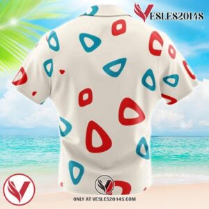 Togepi Pattern Pokemon Hawaiian Button Up Shirt, Perfect Gifts For Anime Lovers - Vesles2014S 1