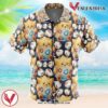 Togepi Pokemon Hawaiian Button Up Shirt, Perfect Gifts For Anime Lovers - Vesles2014S