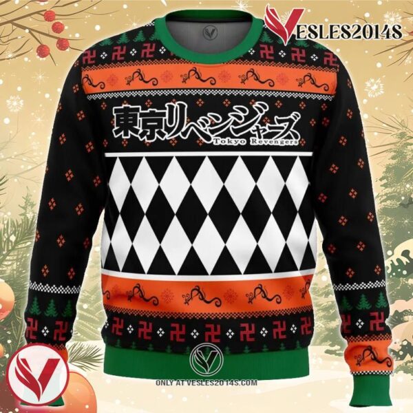 Tokyo Gang Tokyo Revengers Ugly Christmas Sweater, Unique Christmas Gift For Fans - Vesles2014S