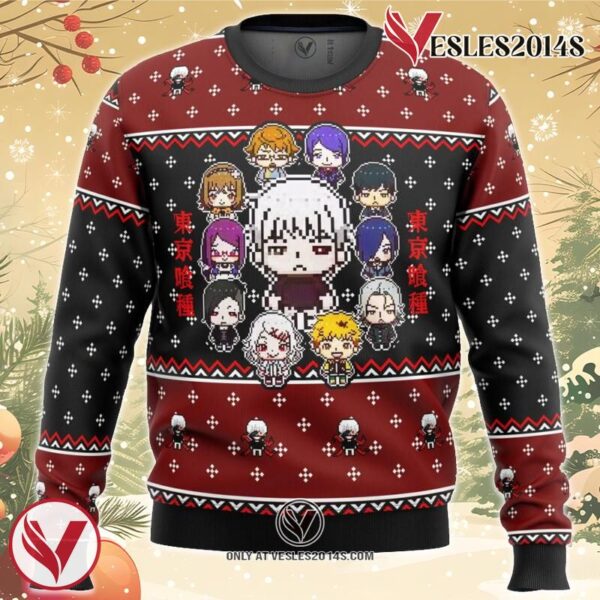 Tokyo Ghoul Sprites Ugly Christmas Sweater, Unique Christmas Gift For Fans - Vesles2014S