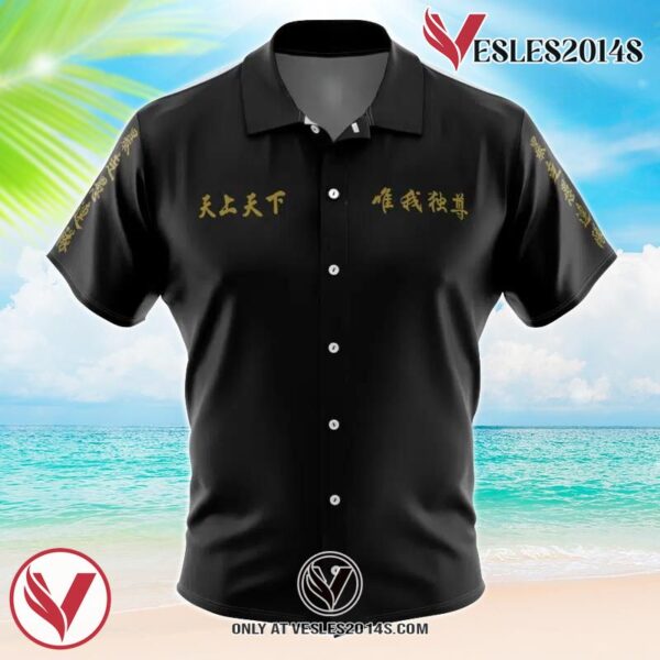 Tokyo Manji Gang Tokyo Revengers Hawaiian Button Up Shirt, Perfect Gifts For Anime Lovers - Vesles2014S