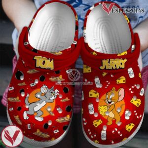 Tom And Jerry Cartoon Crocs Crocband Clogs Shoes Comfortable For Men Women and Kids, Unique Gift From  Vesles2014S