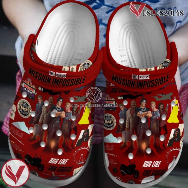Tom Cruise Mission Impossible Movie Crocs Crocband Clogs Shoes Comfortable For Men Women and Kids Style 1 - Vesles2014S