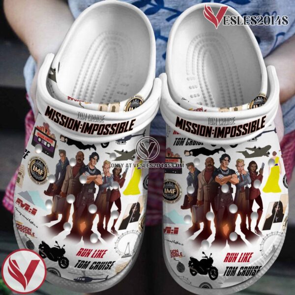 Tom Cruise Mission Impossible Movie Crocs Crocband Clogs Shoes Comfortable For Men Women and Kids Style 2 - Vesles2014S