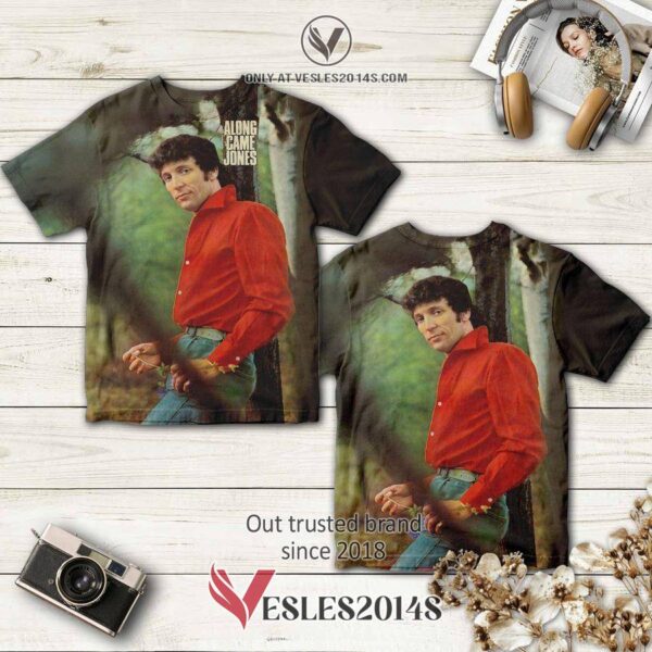 Tom Jones Along Came Jones Album 3D T-Shirt, Perfect Gifts For Music Lovers - Vesles2014S