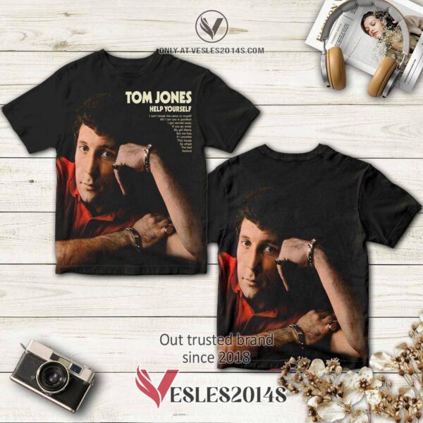 Tom Jones Help Yourself Album 3D T-Shirt, Perfect Gifts For Music Lovers - Vesles2014S