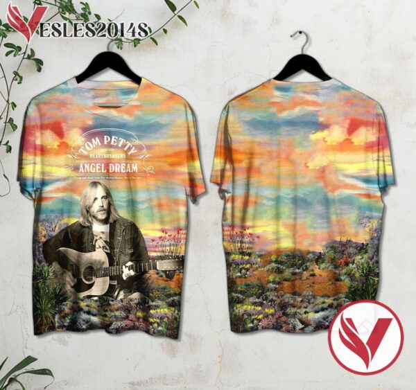 Tom Petty And The Heartbreakers Angel Dream Album Cover Shirt, Perfect Gifts For Music Lovers - Vesles2014S