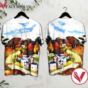 Tom Petty And The Heartbreakers Into The Great Wide Open Album Cover Style 2 Shirt, Perfect Gifts For Music Lovers - Vesles2014S