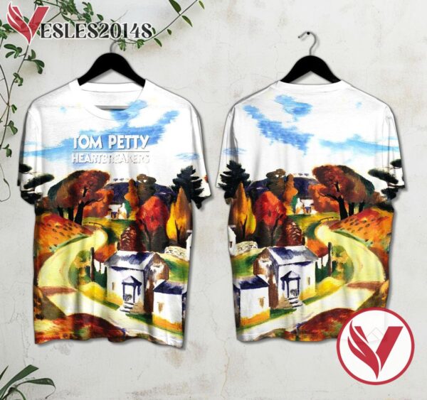 Tom Petty And The Heartbreakers Into The Great Wide Open Album Cover Style 2 Shirt, Perfect Gifts For Music Lovers - Vesles2014S