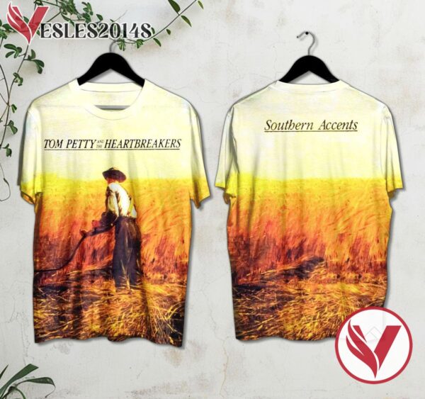 Tom Petty And The Heartbreakers Southern Accents Album Cover Style 2 Shirt, Perfect Gifts For Music Lovers - Vesles2014S