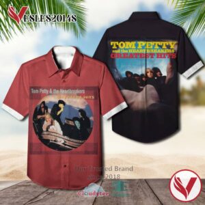 Tom Petty and the Heartbreakers Greatest Hits Album Hawaiian Shirt, Best Gift For Music Lovers Vesles2014S