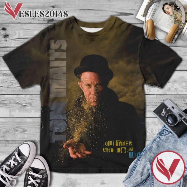Tom Waits Glitter And Doom Live Album Cover Shirt, Perfect Gifts For Music Lovers - Vesles2014S