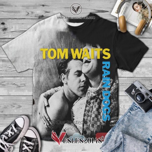 Tom Waits Rain Dogs Album 3D T-Shirt, Unique Gifts For Music Lovers - Vesles2014S