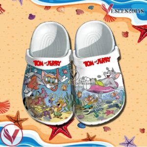 Tom and Jerry Crocs Clog Shoes Style 2, Unique Gift From Vesles2014S 2