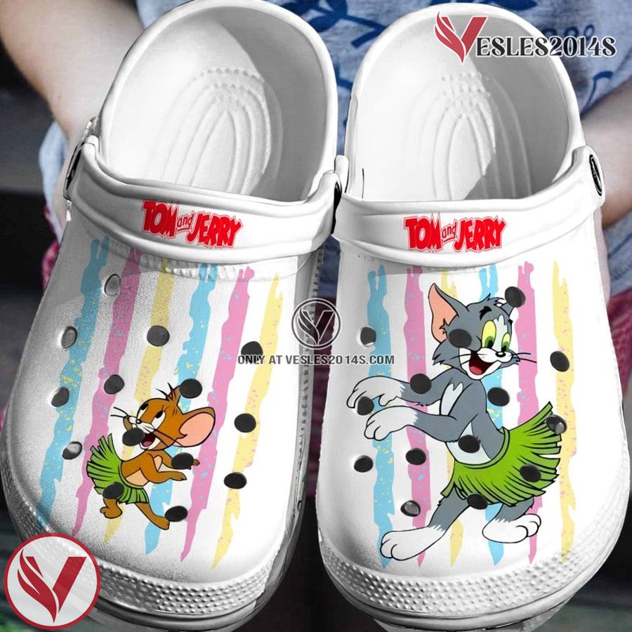 Tom and Jerry Crocs Crocband Shoes Comfortable Clogs for men women kids, Unique Gift From  Vesles2014S
