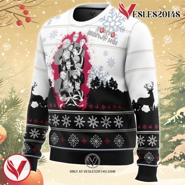 Toman Tokyo Revengers Ugly Christmas Sweater, Unique Christmas Gift For Fans - Vesles2014S 1