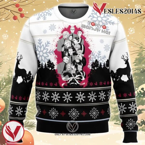 Toman Tokyo Revengers Ugly Christmas Sweater, Unique Christmas Gift For Fans - Vesles2014S