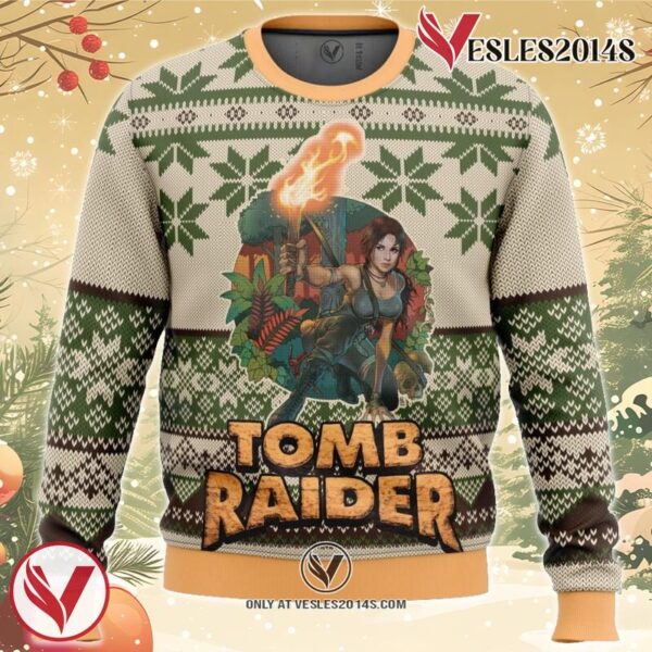 Tomb Raider Alt Ugly Christmas Sweater, Unique Christmas Gift For Fans - Vesles2014S
