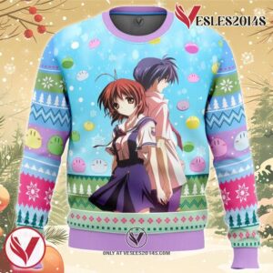 Tomoya And Nagisa Clannad Ugly Christmas Sweater, Unique Christmas Gift For Fans - Vesles2014S