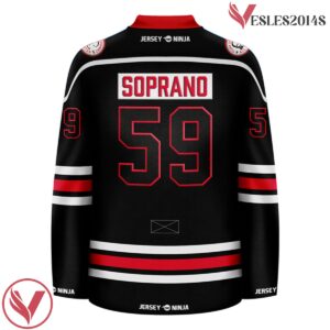 Tony Soprano Emblem BadaBing Strip Club Black Jersey - Vesles2014S 3