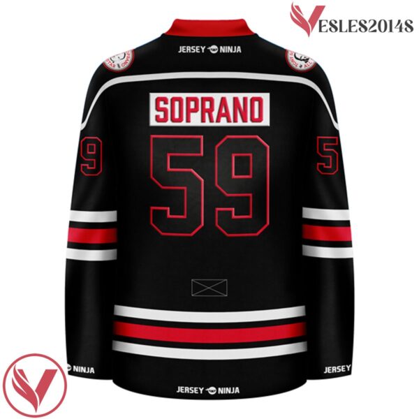 Tony Soprano Emblem BadaBing Strip Club Black Jersey - Vesles2014S 3