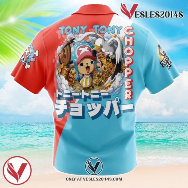 Tony Tony Chopper V2 One Piece Hawaiian Button Up Shirt, Perfect Gifts For Anime Lovers - Vesles2014S 1