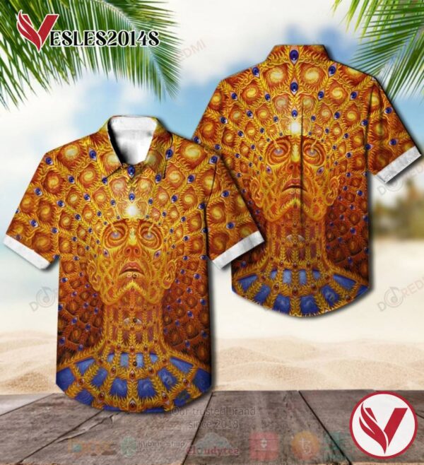 Tool Looking Back at Lateralus Pattern Album Hawaiian Shirt, Best Gift For Music Lovers Vesles2014S