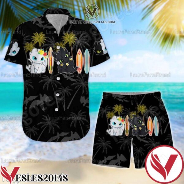 Toothless Dragon Night Fury Hawaiian Shirt, Unique Gifts For Friends - Vesles2014S 1