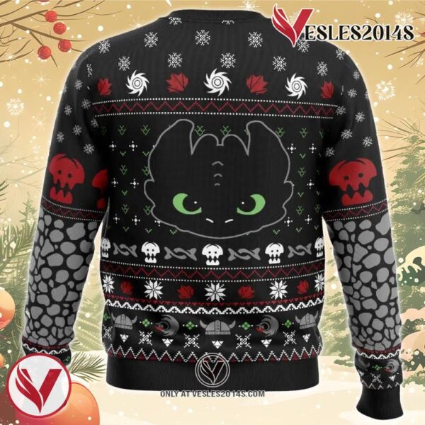Toothless How To Train Your Dragon Ugly Christmas Sweater, Unique Christmas Gift For Fans - Vesles2014S 1
