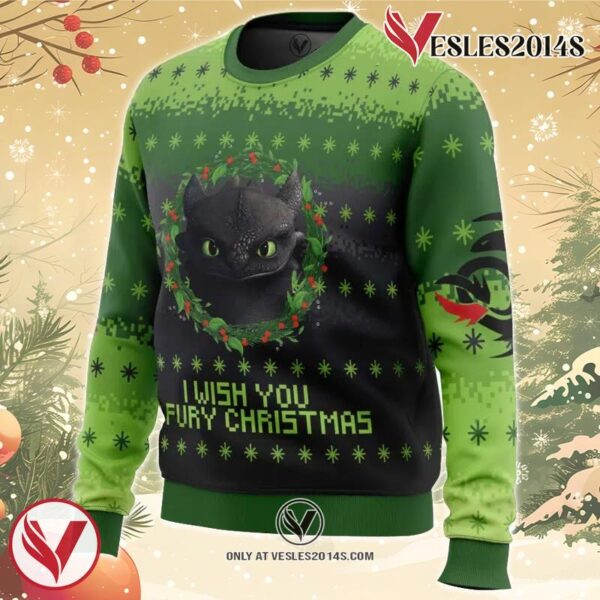 Toothless Ugly Christmas Sweater, Unique Christmas Gift For Fans - Vesles2014S 1
