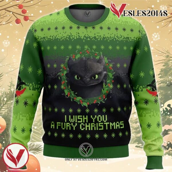 Toothless Ugly Christmas Sweater, Unique Christmas Gift For Fans - Vesles2014S