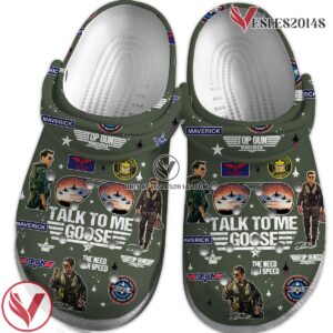 Top Gun Movie Crocs Crocband Clogs Shoes Comfortable For Men Women and Kids Style 2 - Vesles2014S 2