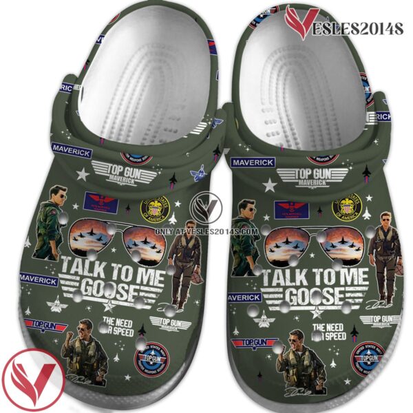 Top Gun Movie Crocs Crocband Clogs Shoes Comfortable For Men Women and Kids Style 2 - Vesles2014S 2