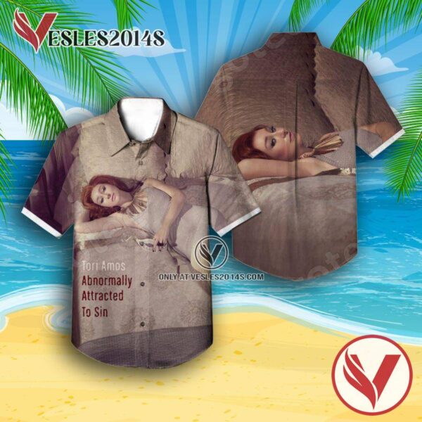 Tori Amos Abnormally Attracted To Sin Album Cover Hawaiian Shirt, Unique Gifts For Music Lovers - Vesles2014S