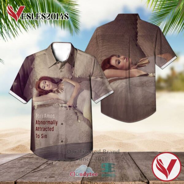 Tori Amos Abnormally Attracted to Sin Albums Hawaiian Shirt, Best Gift For Music Lovers Vesles2014S
